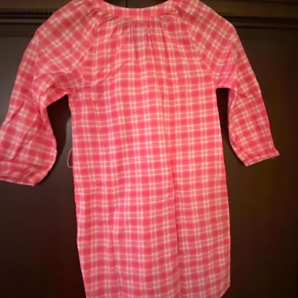 Crazy 8 Girls Pink and White Plaid Dress - Size 8 - Picture 2 of 4